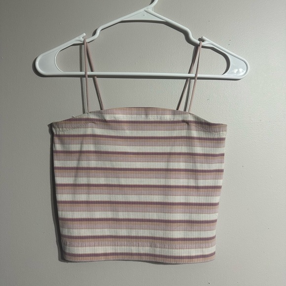 American Eagle Spaghetti Strap Tank Top Cropped - Picture 1 of 3